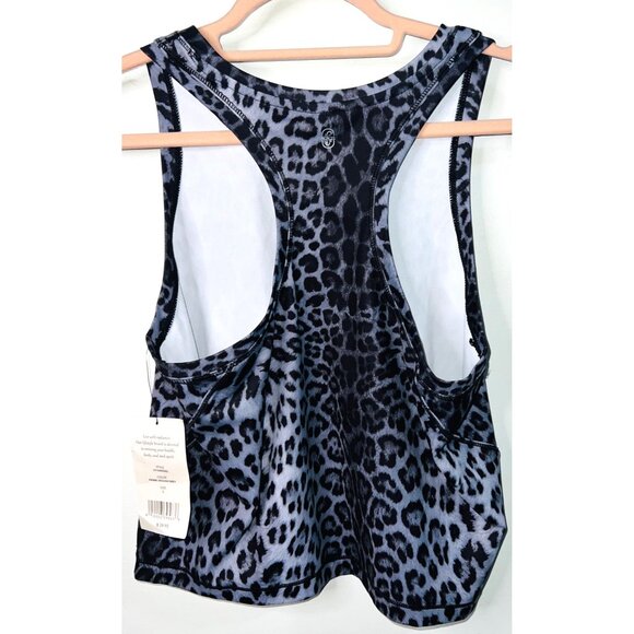 New Leopard Print Racerback Tank Top By As Revival Large - Picture 2 of 3